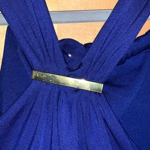 Trina Turk bright blue sleeveless top